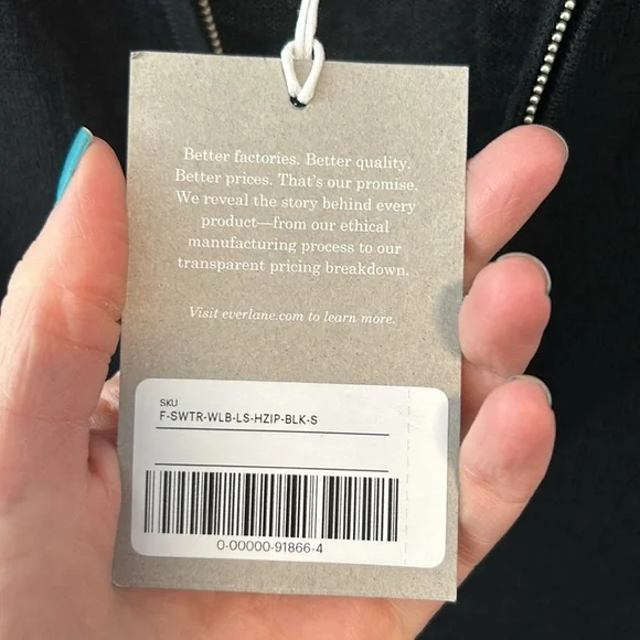 NWT Everlane The Luxe Merino Half-Zip Sweater - Picture 9 of 15